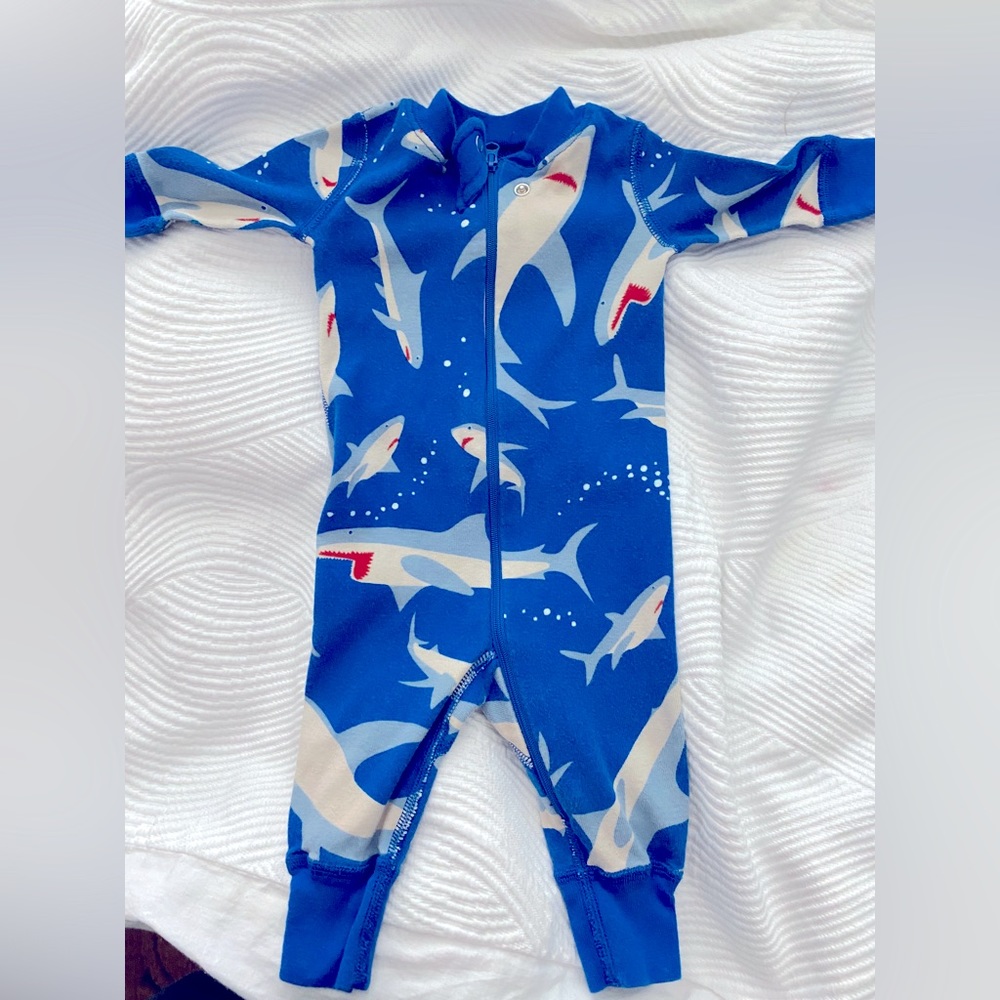 Hannah Andersson Sharks Baby One-Piece 0-3m